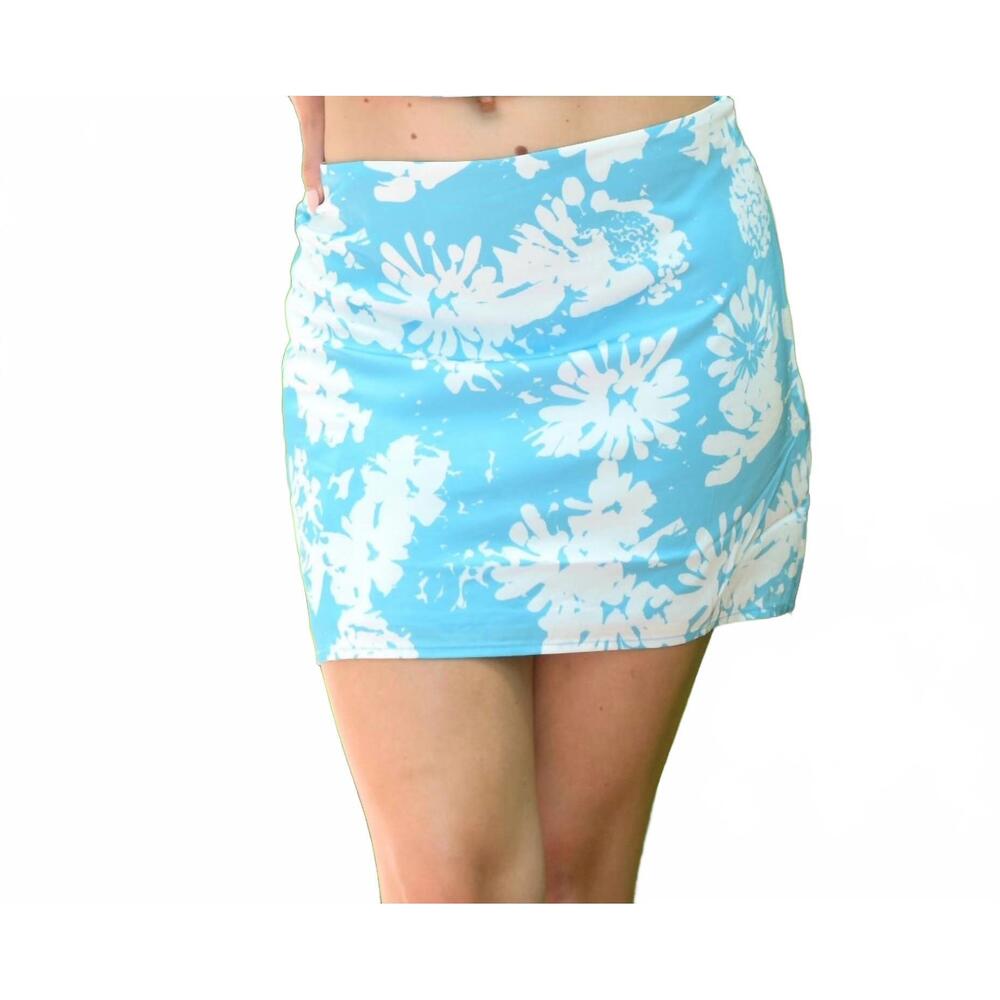 NEW BELLE D'AMOUR azalea mini skirt in blue